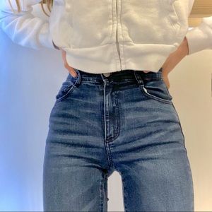 Dark denim skinny jeans